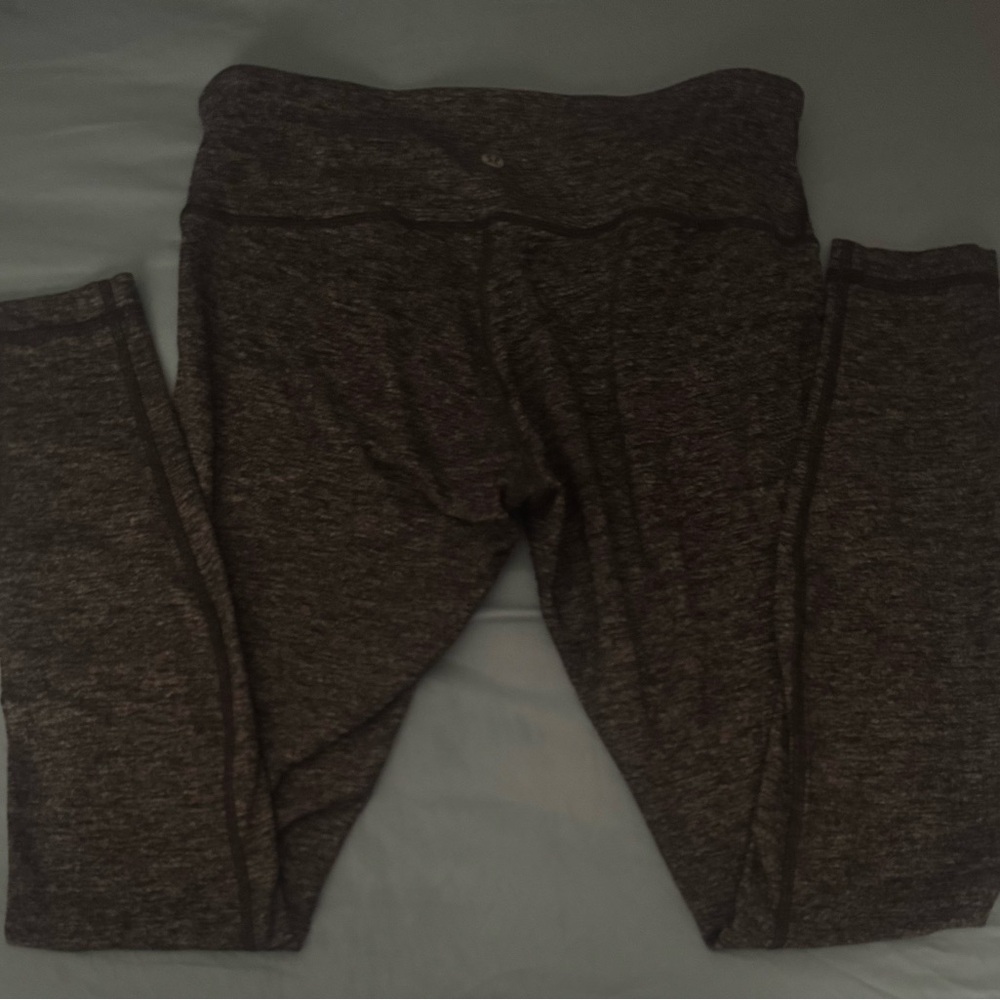 Lululemon Wunder Under Low Rise Heather Gray Women's Leggings Sz 8 - Picture 3 of 3